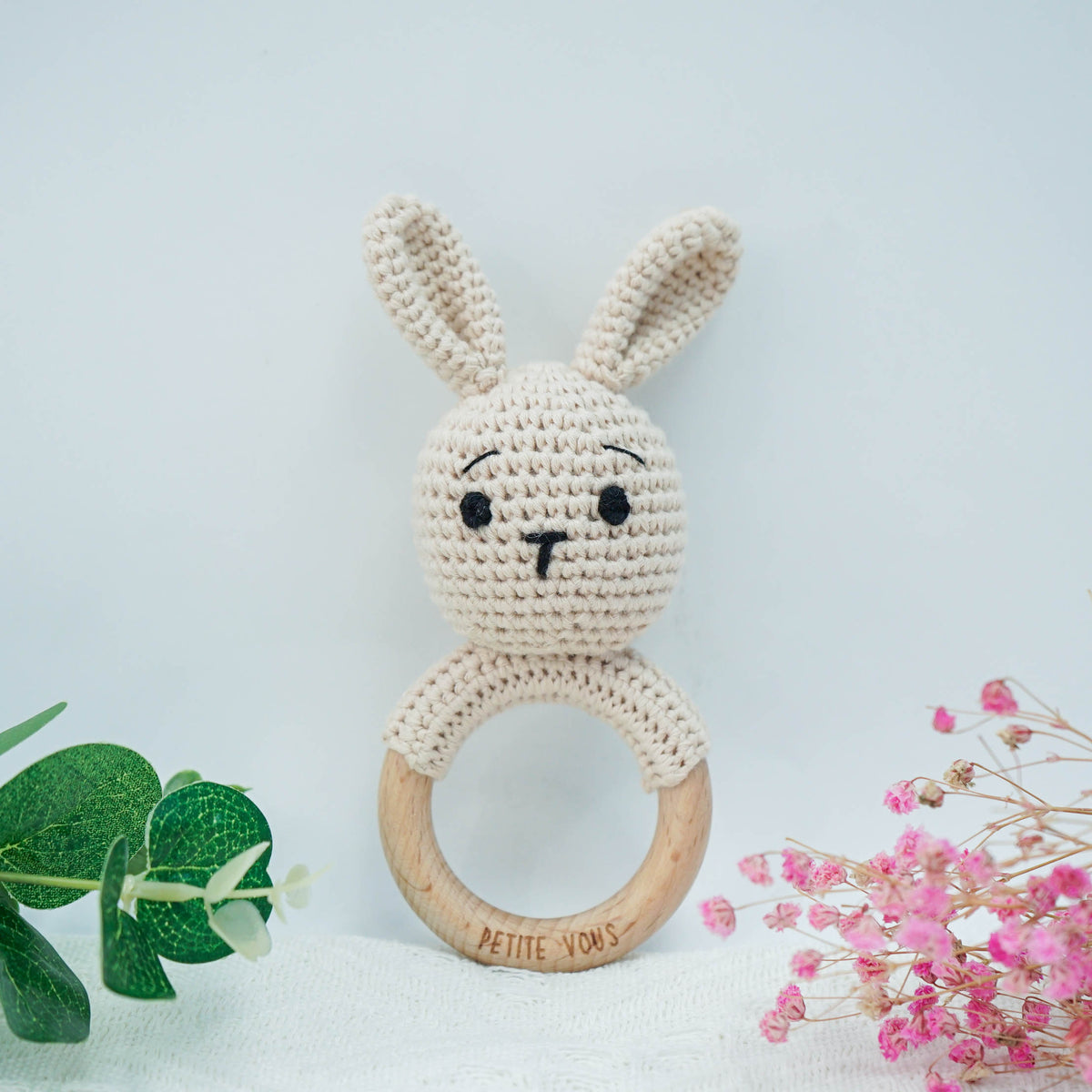 Pettie Vous Crochet Rattle - Brodie Bunny