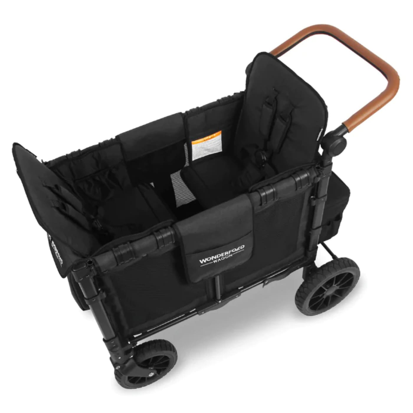 Wonderfold W2 Luxe Double Wagon - Volcanic Black - PRAMS & STROLLERS - WAGONS