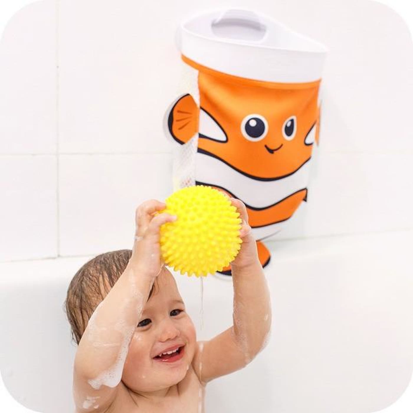 Benbat Scoop & Store Bath Basket - Fish - BATHTIME & CHANGING - BATH TOYS/AIDS