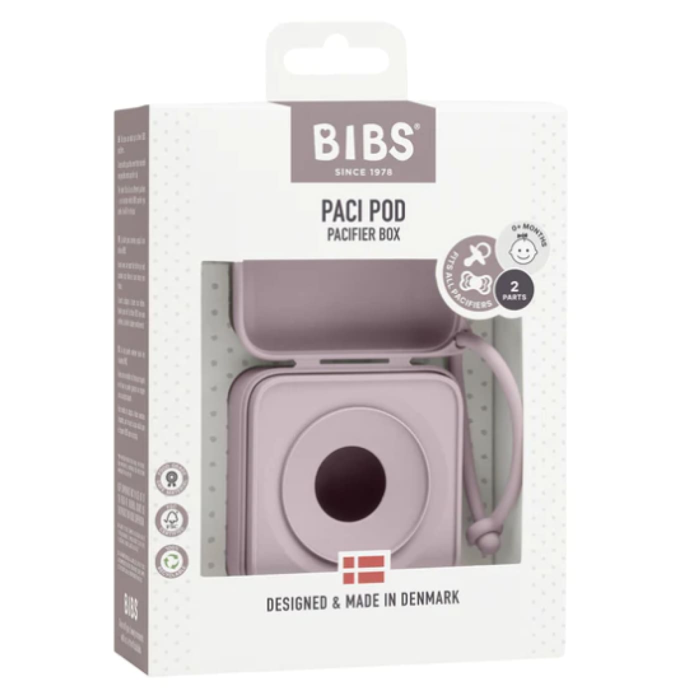 BIBS Pacifier Box - Dusky Lilac - Dusky Lilac - NURSING & FEEDING - DUMMIES/SOOTHERS/CLIPS