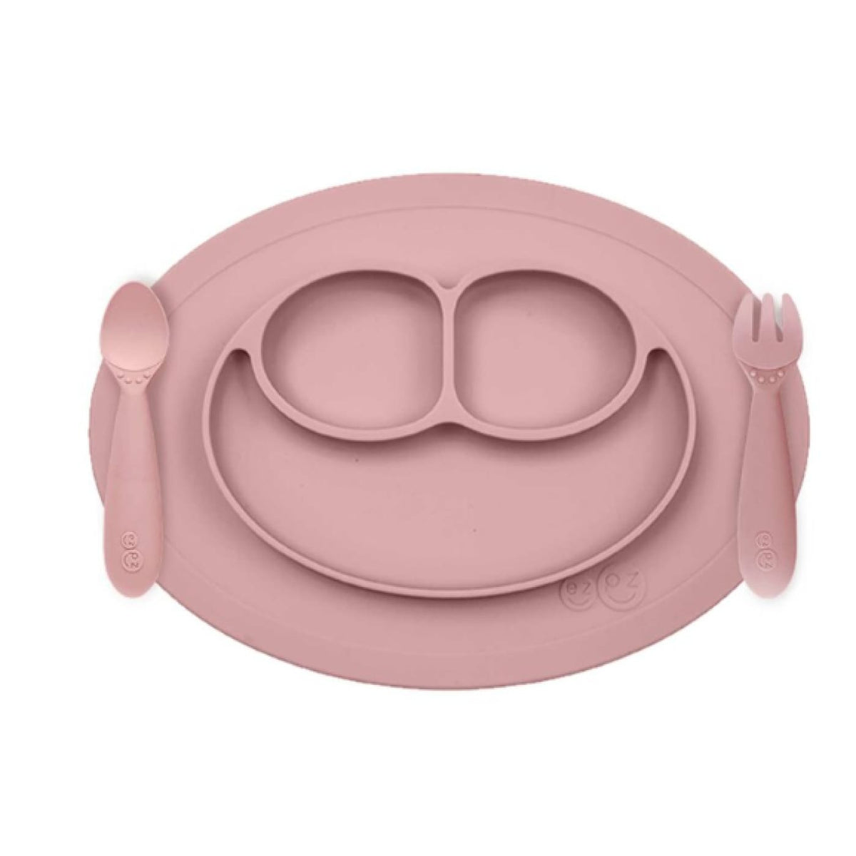 EZPZ Mini Feeding Set - Blush - Blush - NURSING &amp; FEEDING - CUTLERY/PLATES/BOWLS/TOYS