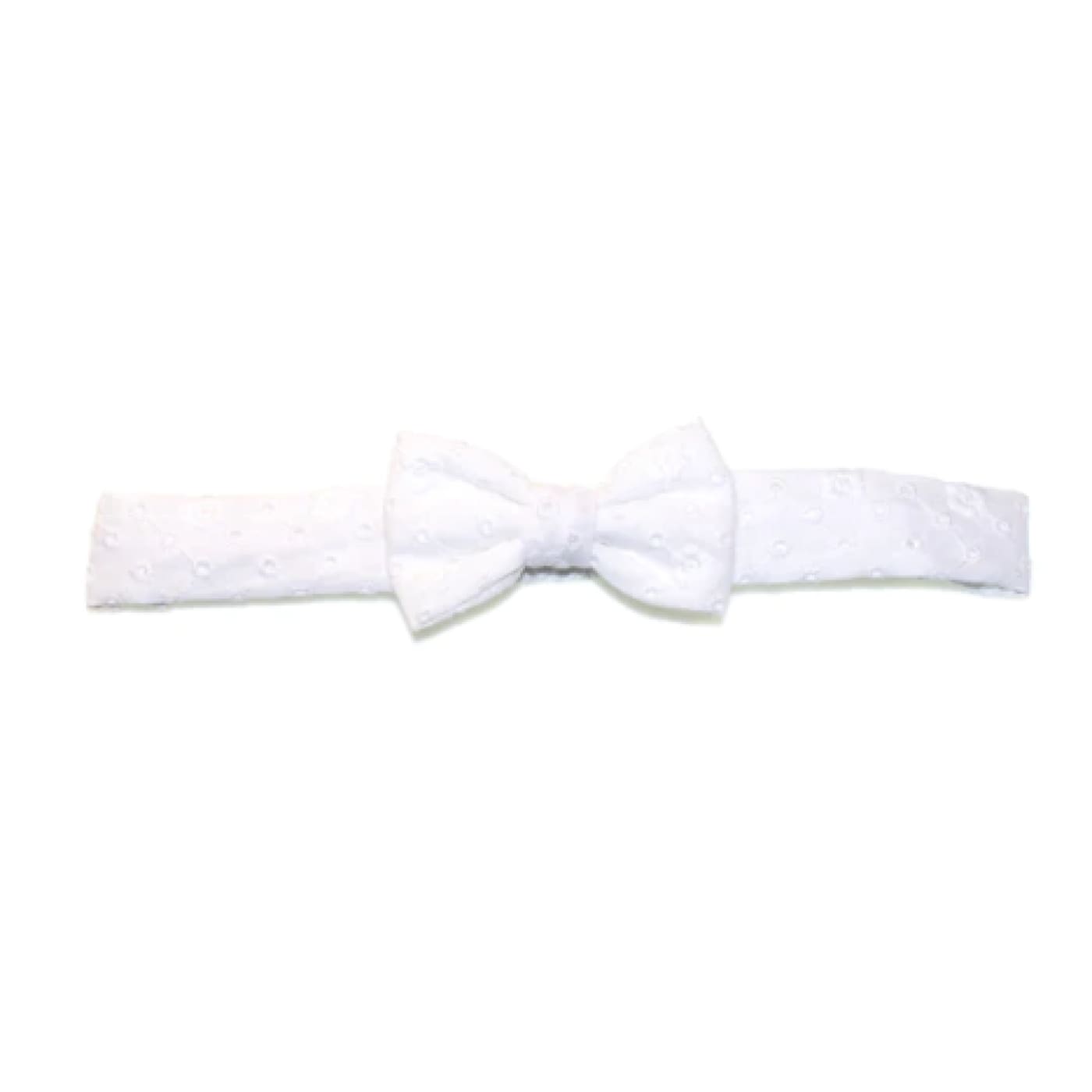 Goody Gumdrops Baby Broderie Anglaise Bow Headband - White - White - BABY & TODDLER CLOTHING - HEADBANDS/HAIR CLIPS