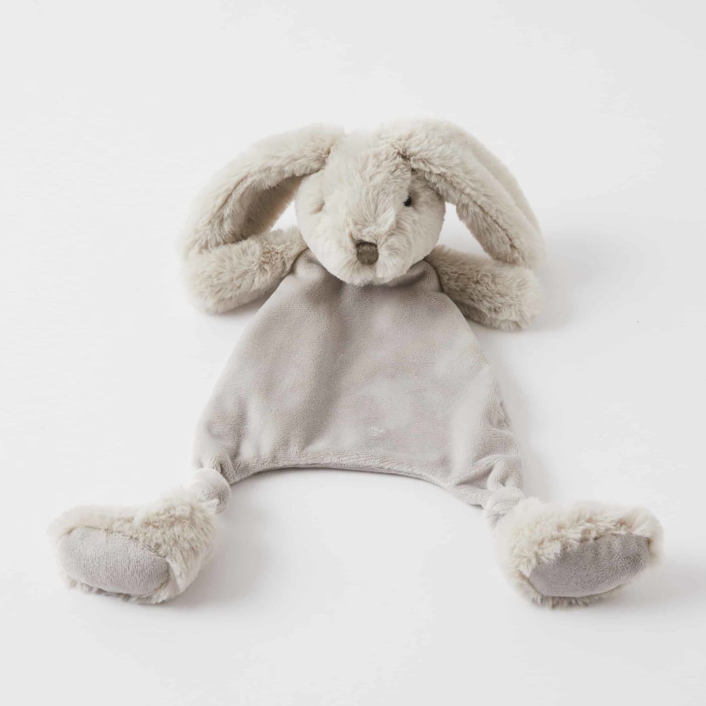 Jiggle & Giggle Comforter - Grey Bunny - Grey Bunny - TOYS & PLAY - BLANKIES/COMFORTERS/RATTLES