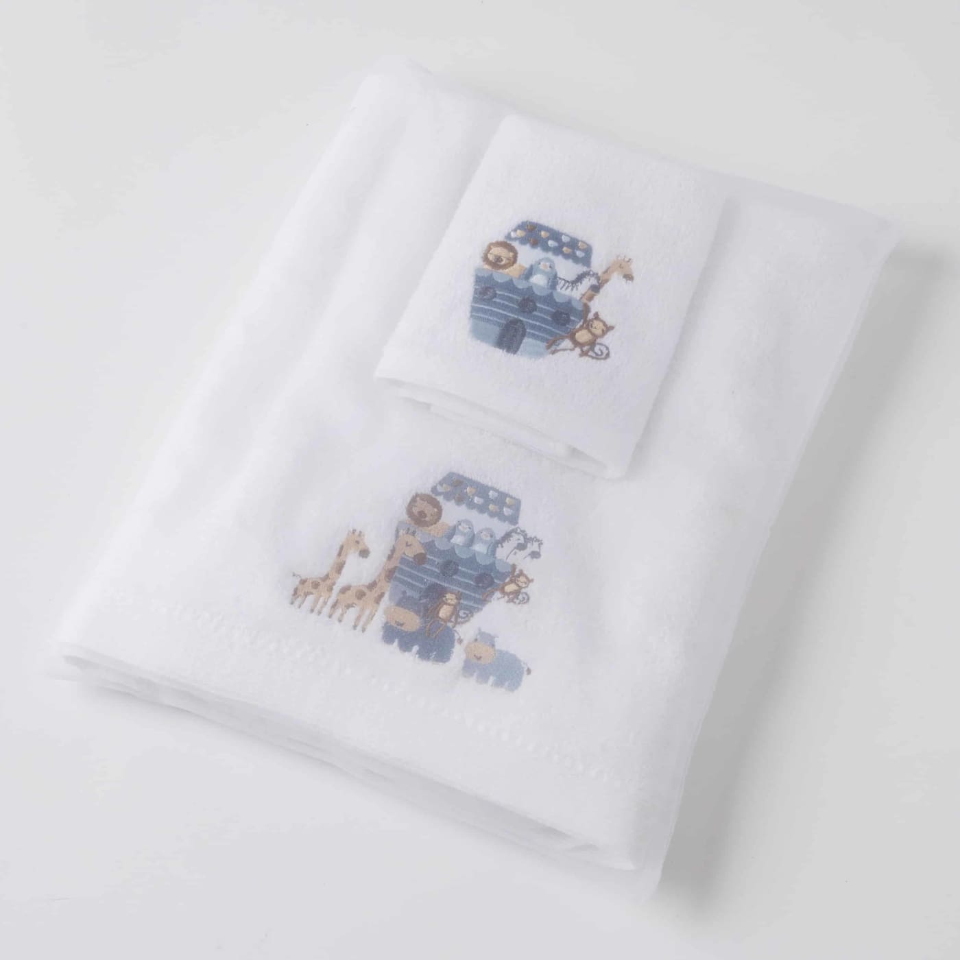 Jiggle & Giggle Towel & Face Washer Set in Organza Bag - Animal Ark - Animal Ark - BATHTIME & CHANGING - TOWELS/WASHERS