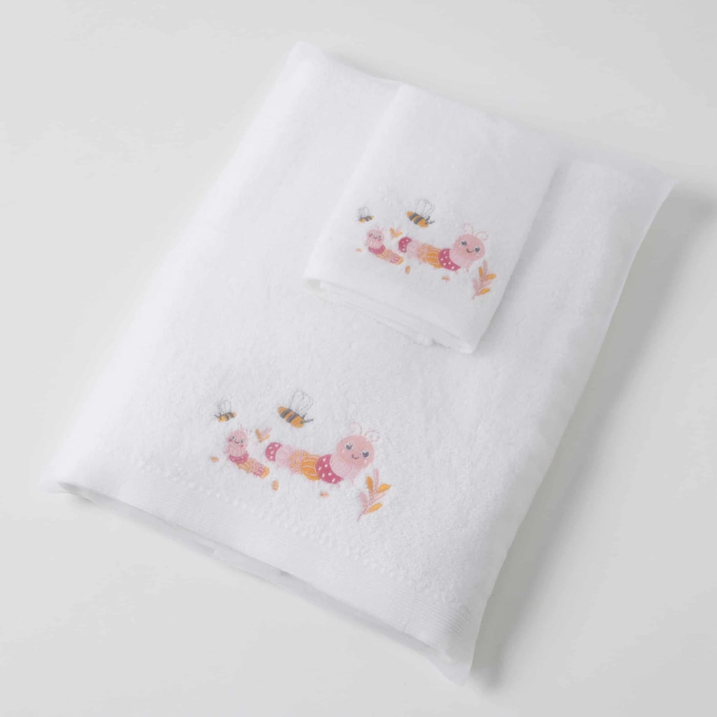Jiggle & Giggle Towel & Face Washer Set in Organza Bag - Little Critters Pink - Little Critters Pink - BATHTIME & CHANGING - TOWELS/WASHERS