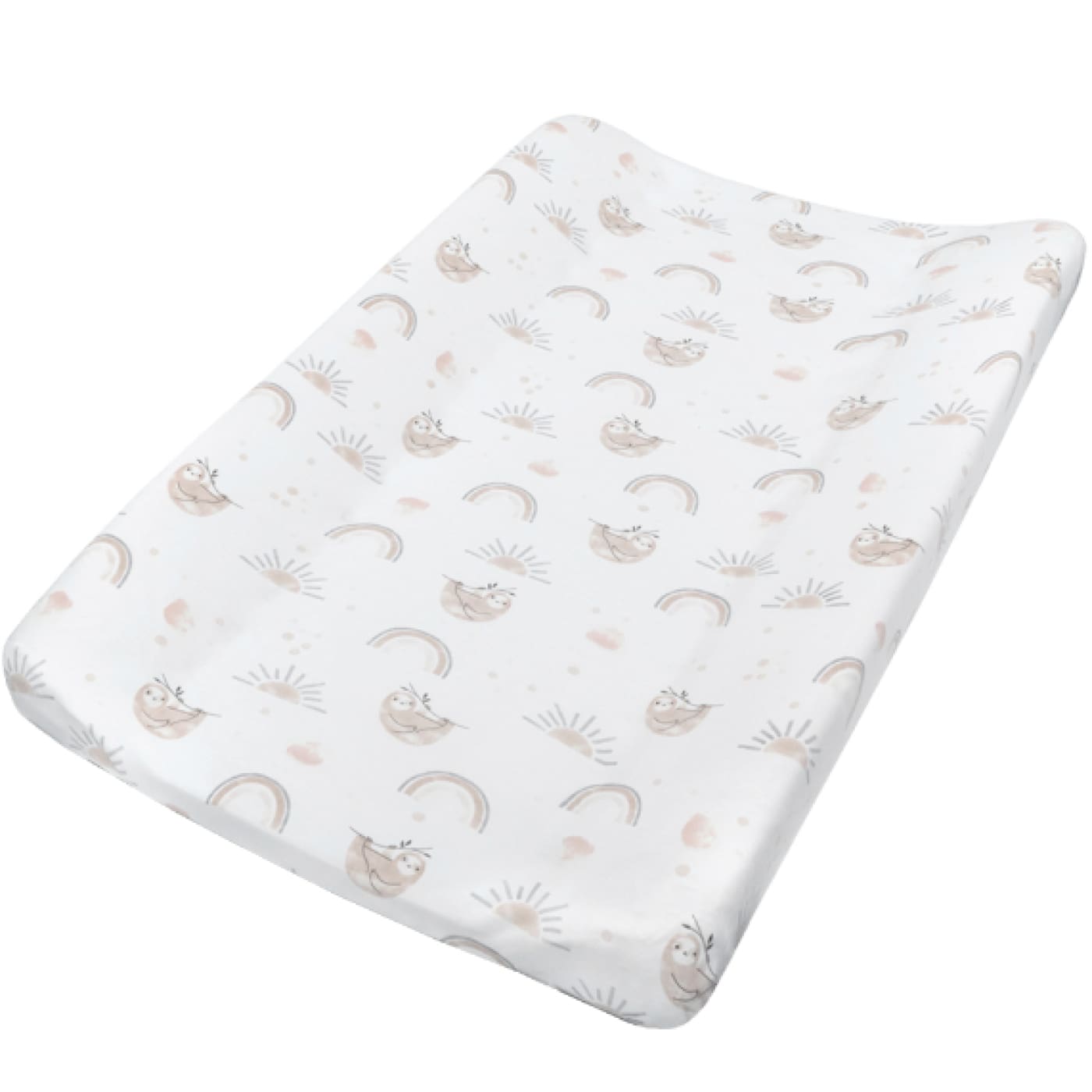 Living Textiles Jersey Change Pad Cover & Liner Set - Happy Sloth - Happy Sloth - BATHTIME & CHANGING - CHANGE MATS/COVERS