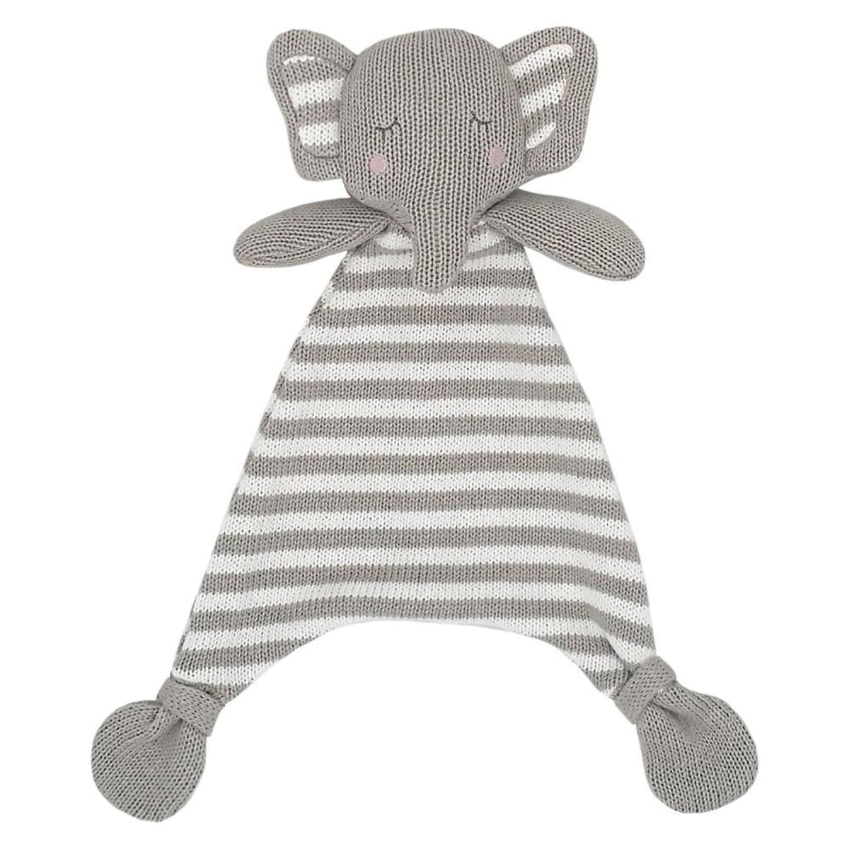 Living Textiles Knit Security Blanket - Eli The Elephant - TOYS &amp; PLAY - BLANKIES/COMFORTERS/RATTLES