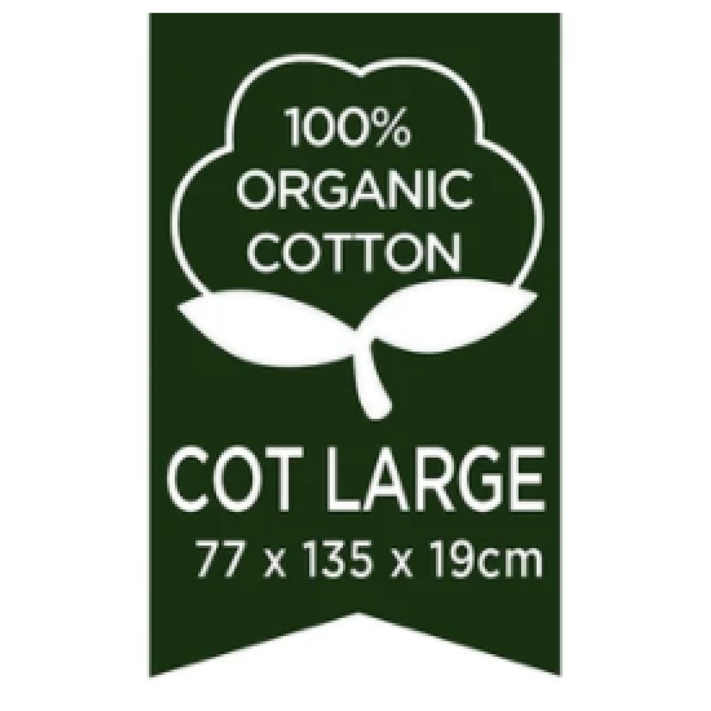 Living Textiles Organic Smart-Dri Mattress Protector - Large Cot - Cot Large - NURSERY & BEDTIME - COT MATTRESS PROTECTORS