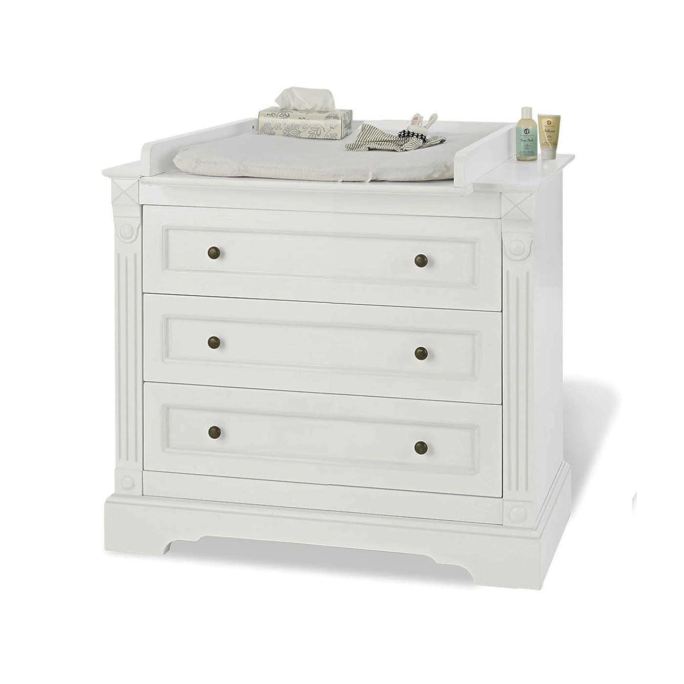 Love N Care Emilia Chest - White - NURSERY & BEDTIME - CHESTS/DRESSERS/TALLBOYS