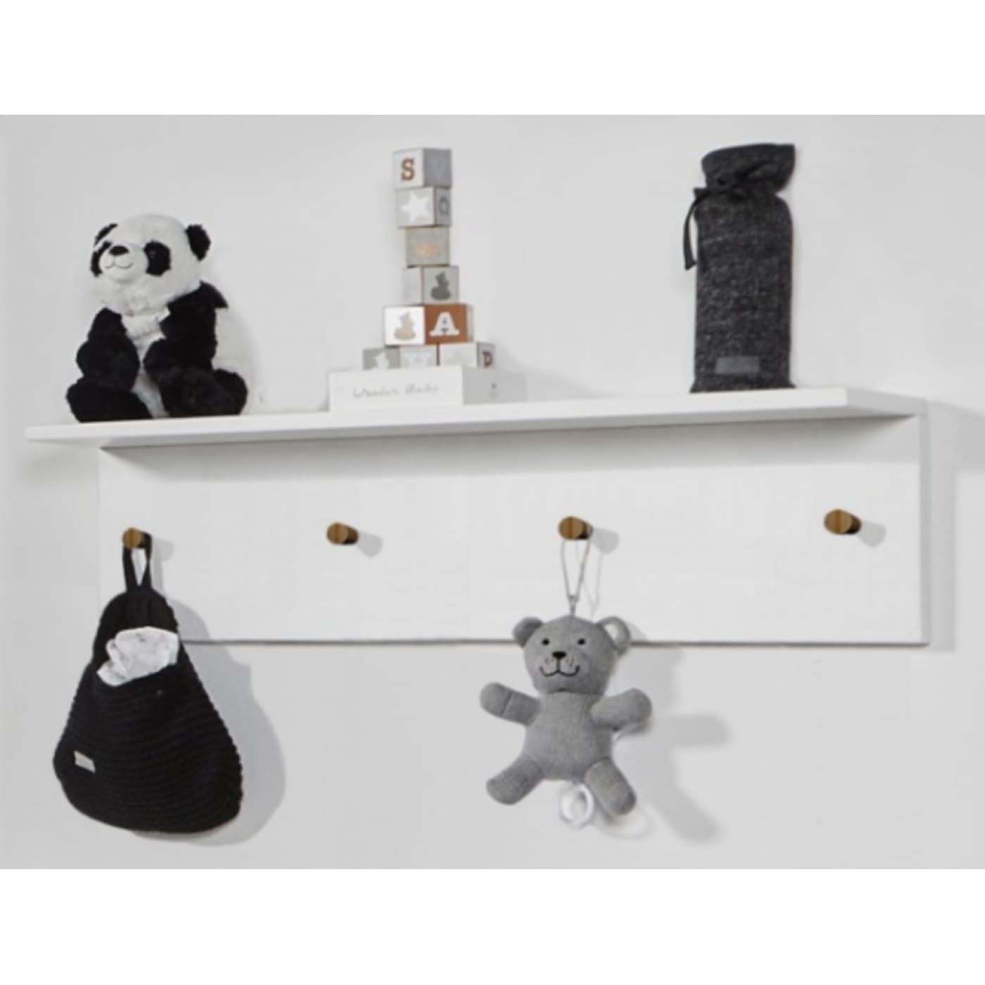Love N Care Fjord Wall Shelf - White - NURSERY & BEDTIME - TOY BOXES/WALL SHELVES