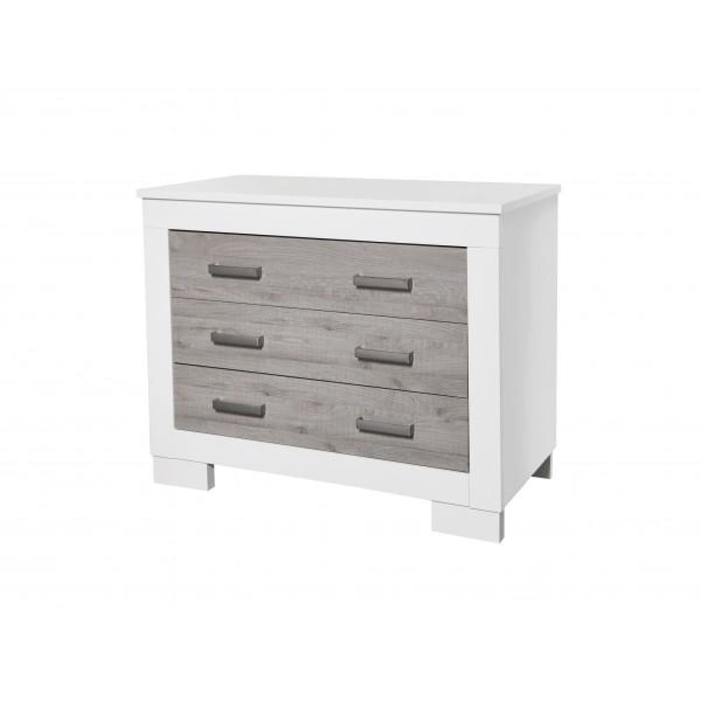 Love N Care Lucca Chest - White/Ash - NURSERY & BEDTIME - CHESTS/DRESSERS/TALLBOYS