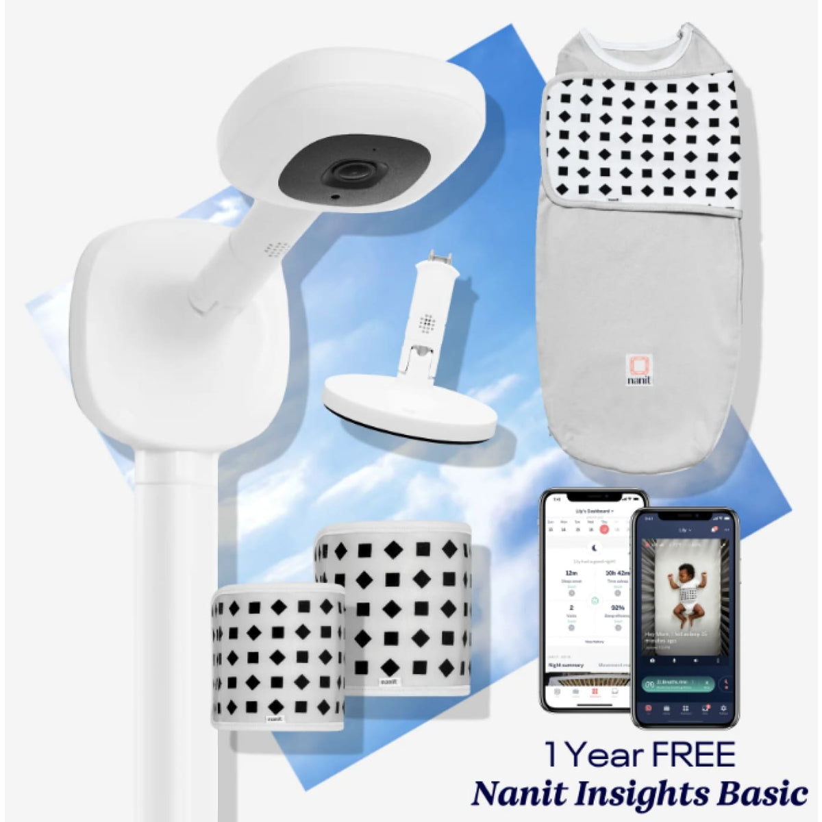 Nanit Pro Baby Monitor &amp; Breathing Monitor - HEALTH &amp; HOME SAFETY - BABY MONITORS