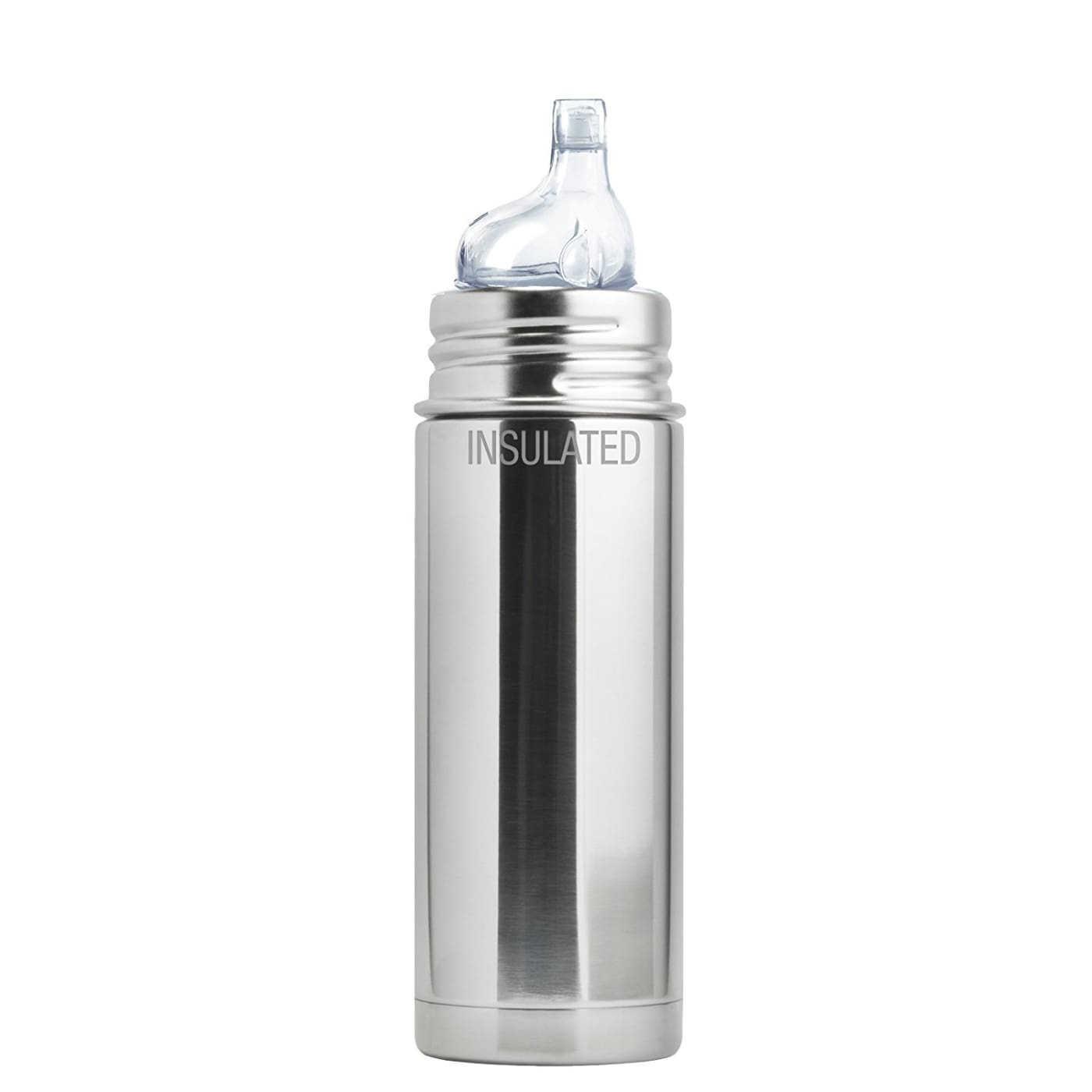 Pura Kiki Insulated Toddler Sippy Stainless Steel Bottle - Natural Mirror 260ML - NURSING & FEEDING - ECO RANGE