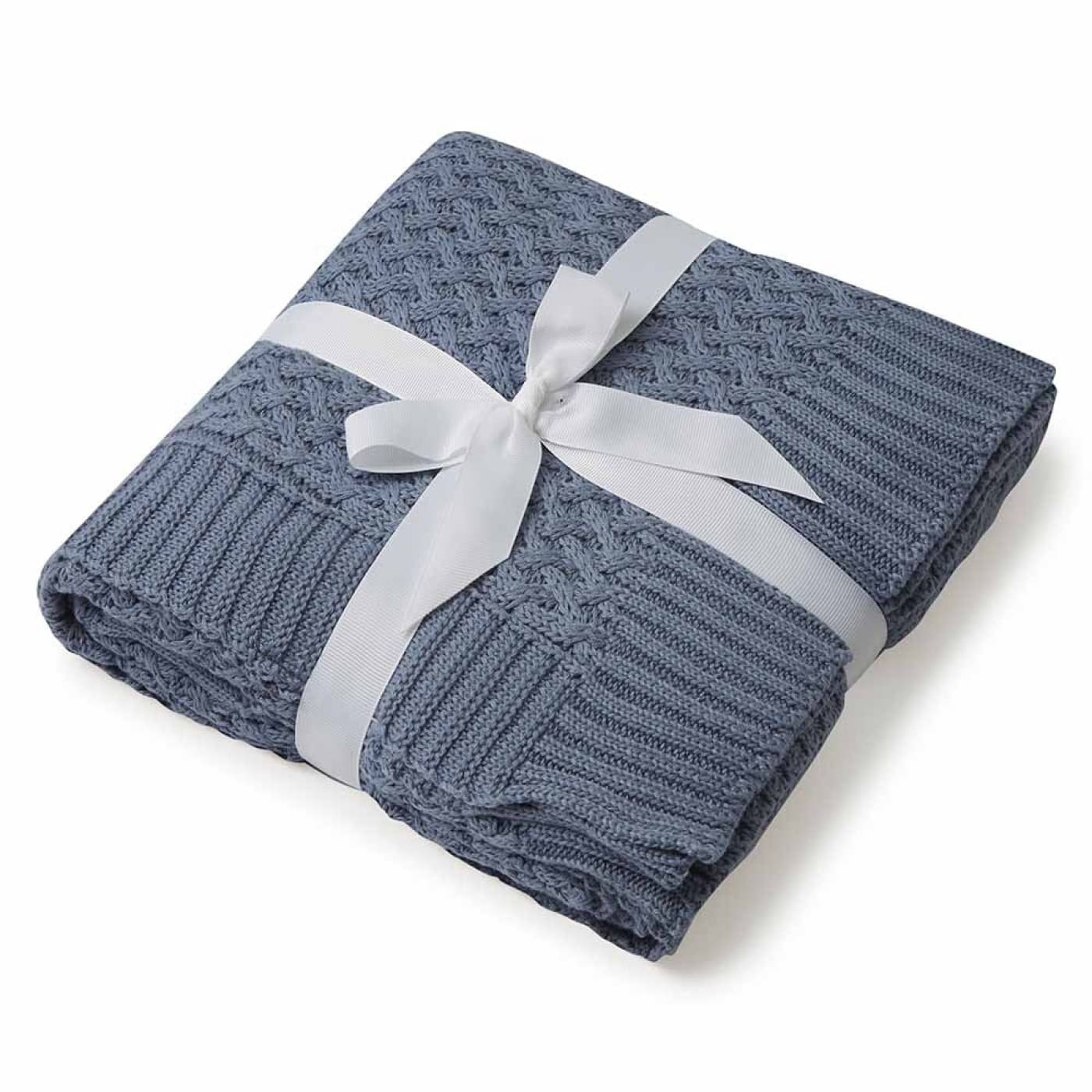 Snuggle Hunny Kids Diamond Knit Baby Blanket - River - NURSERY & BEDTIME - BLANKETS