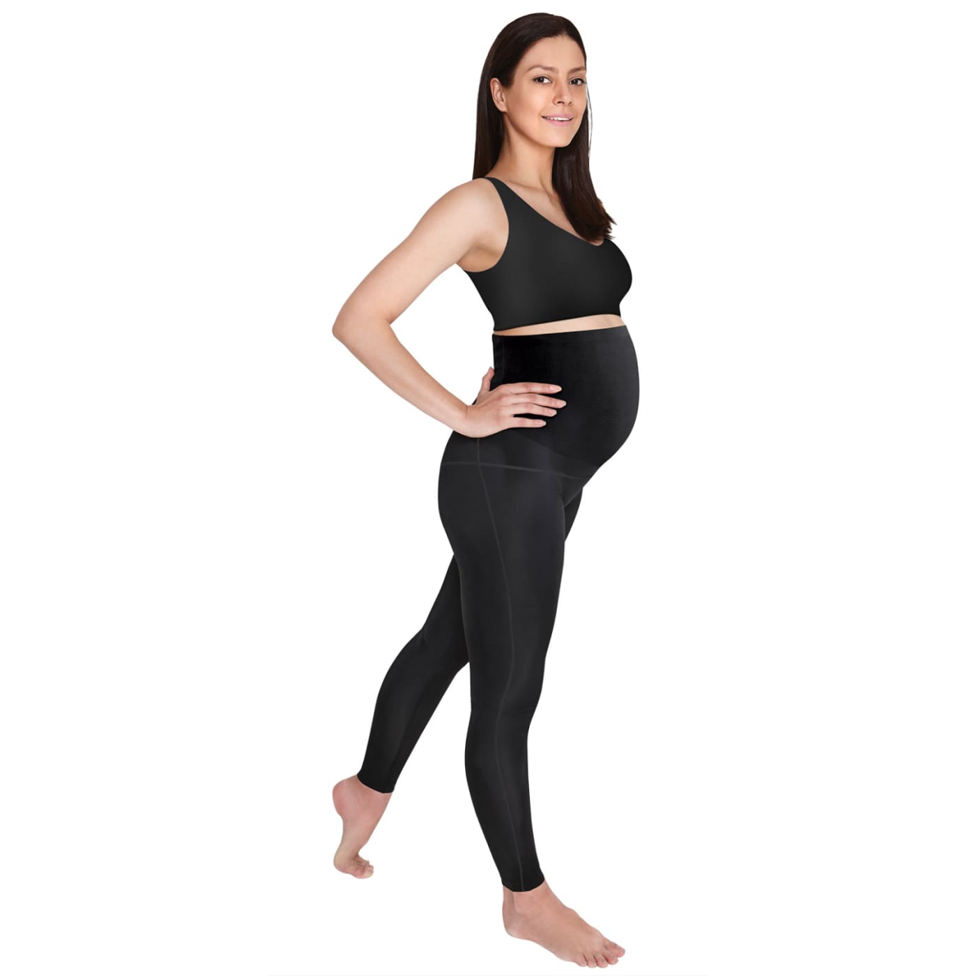 SRC Pregnancy Over the Bump Leggings - Black XXS - FOR MUM - MATERNITY SUPPORT GARMENTS (PRE/POST)