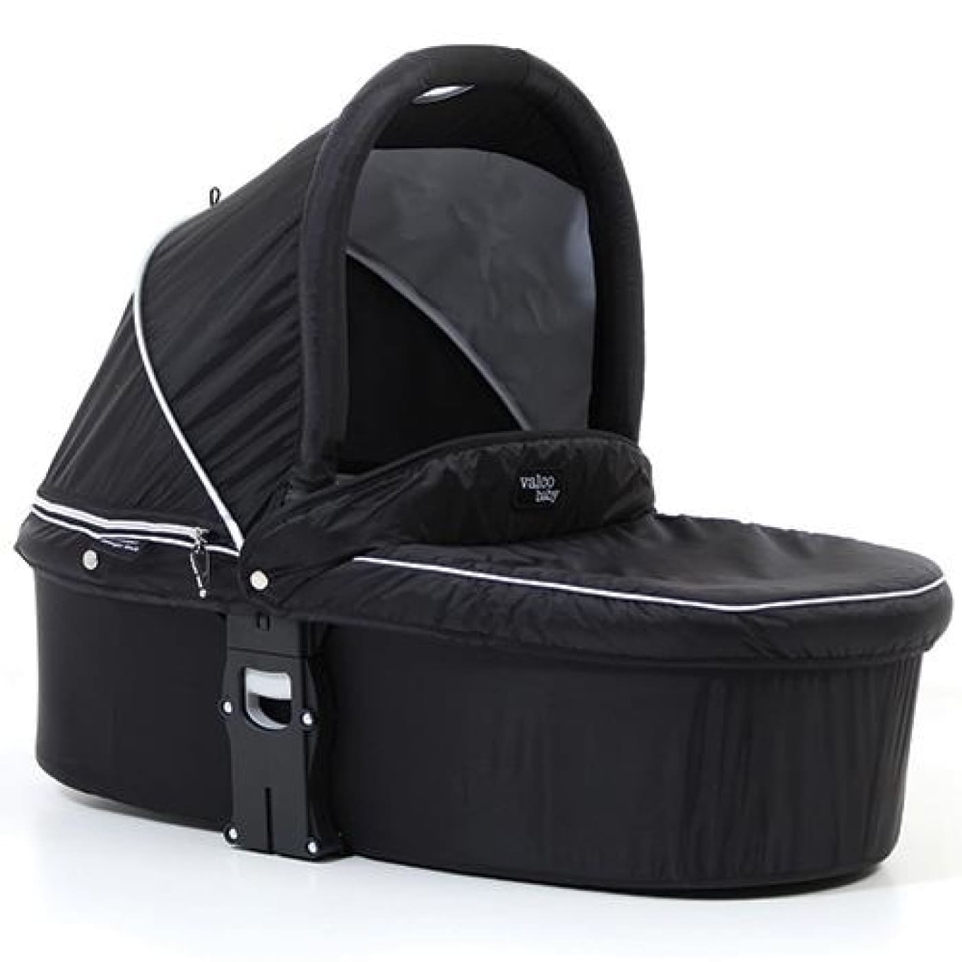 Valco Baby Q Bassinet - Midnight Black - PRAMS & STROLLERS - BASS/CARRY COTS/STANDS