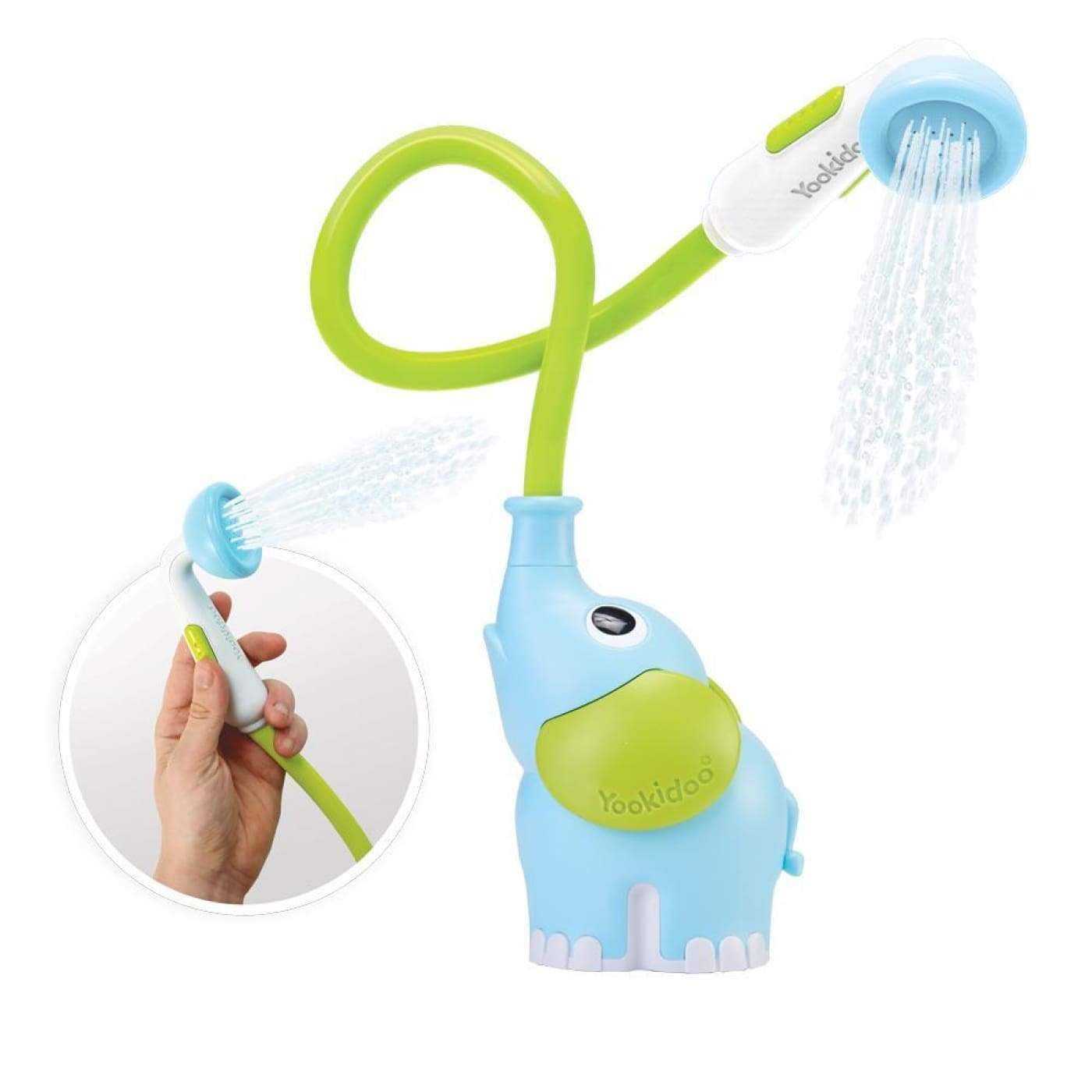 Yookidoo Elephant Baby Shower - Blue - Blue - TOYS & PLAY - CLIP ON TOYS