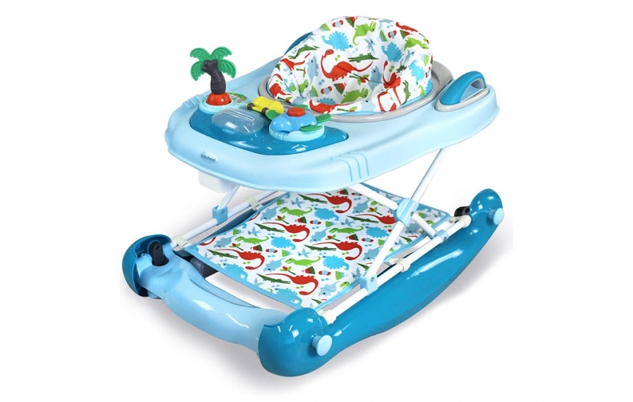 Babyhood Diddlee Doo 3 in 1 Walker Rocker - Turquoise