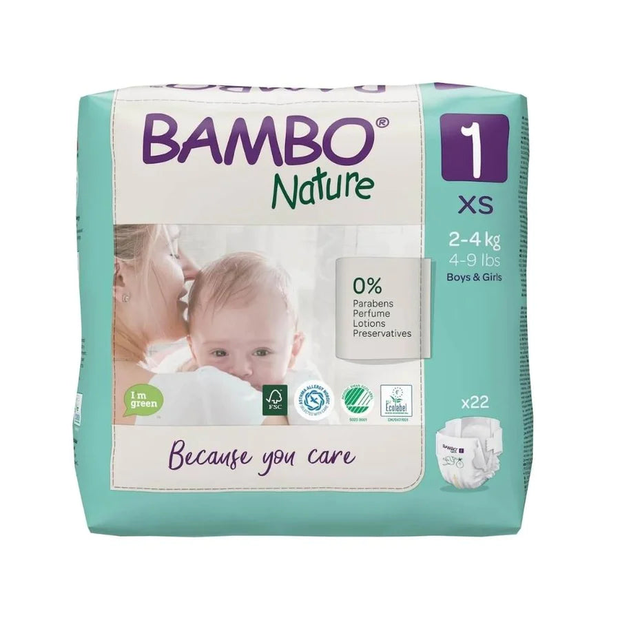 Bambo Nature Eco Nappies Extra Small SIZE 1