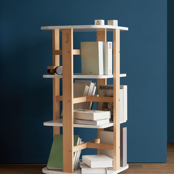 Boori Tidy Rotating Bookshelf - Blueberry and Almond