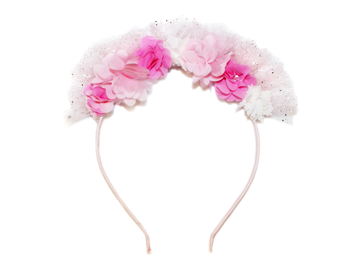 Goody Gumdrops Headband Flower &amp; Tulle Alice - Pink