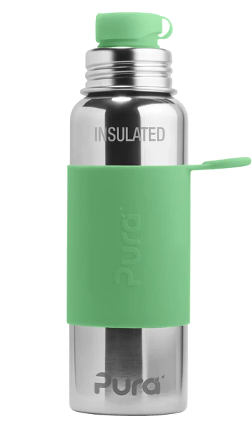 Pura Sport 650 Insulated Stainless Steel Bottle - Moss