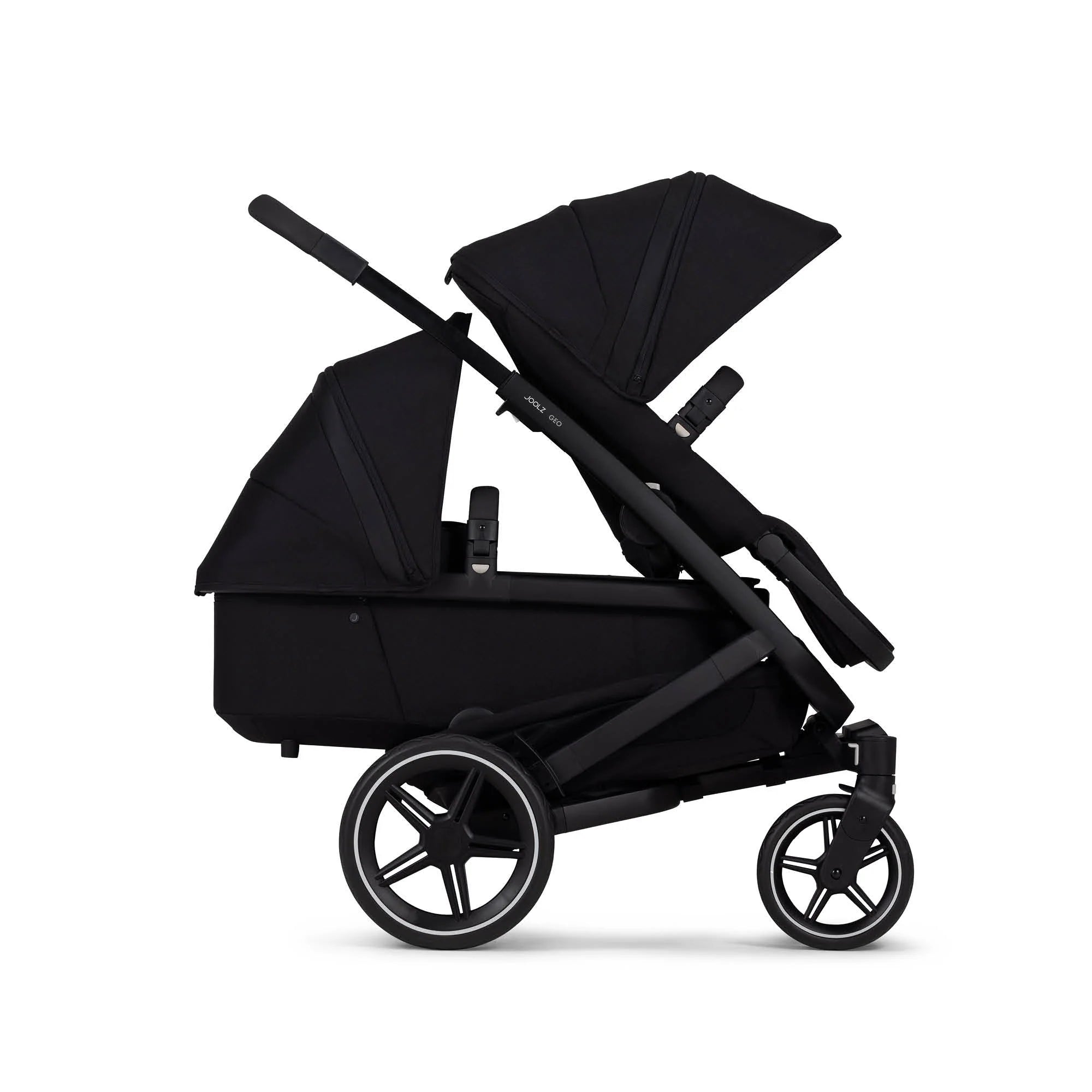 Joolz Geo3 Stroller - Brilliant Black - Brilliant Black - PRAMS & STROLLERS - 4 WHEEL CONV TO 2/TSC