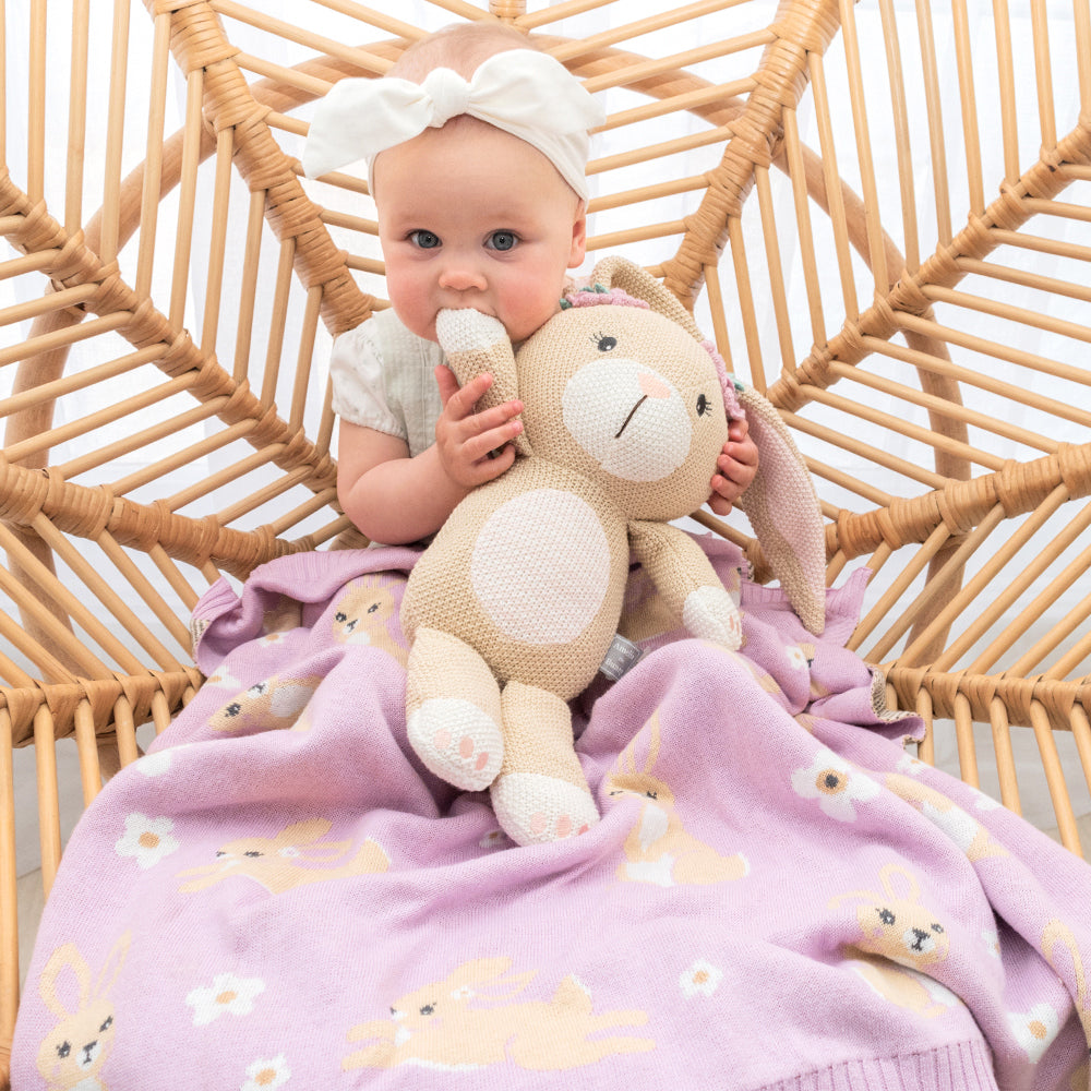 Living Textiles Australiana Baby Blanket - Bunny