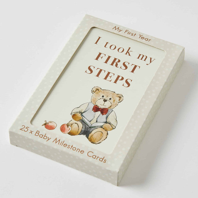 Notting Hill Bear 25 Baby Milestone Cards