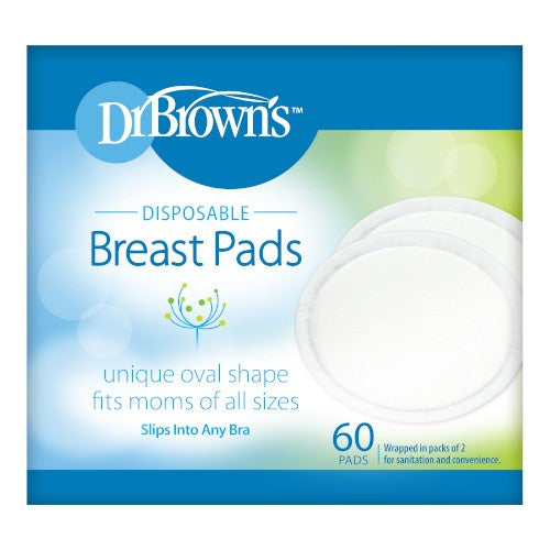 Dr Browns Oval Breast Pads 60PK