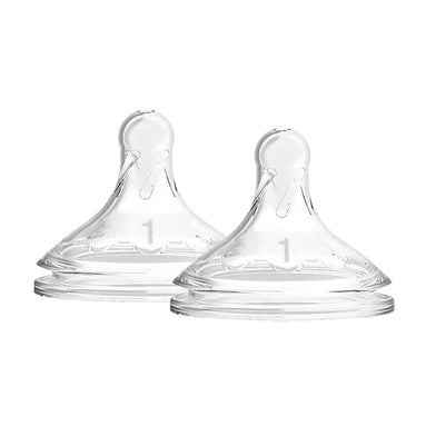 Dr Browns Wide Neck Teats Level 1 0m+ 2PK