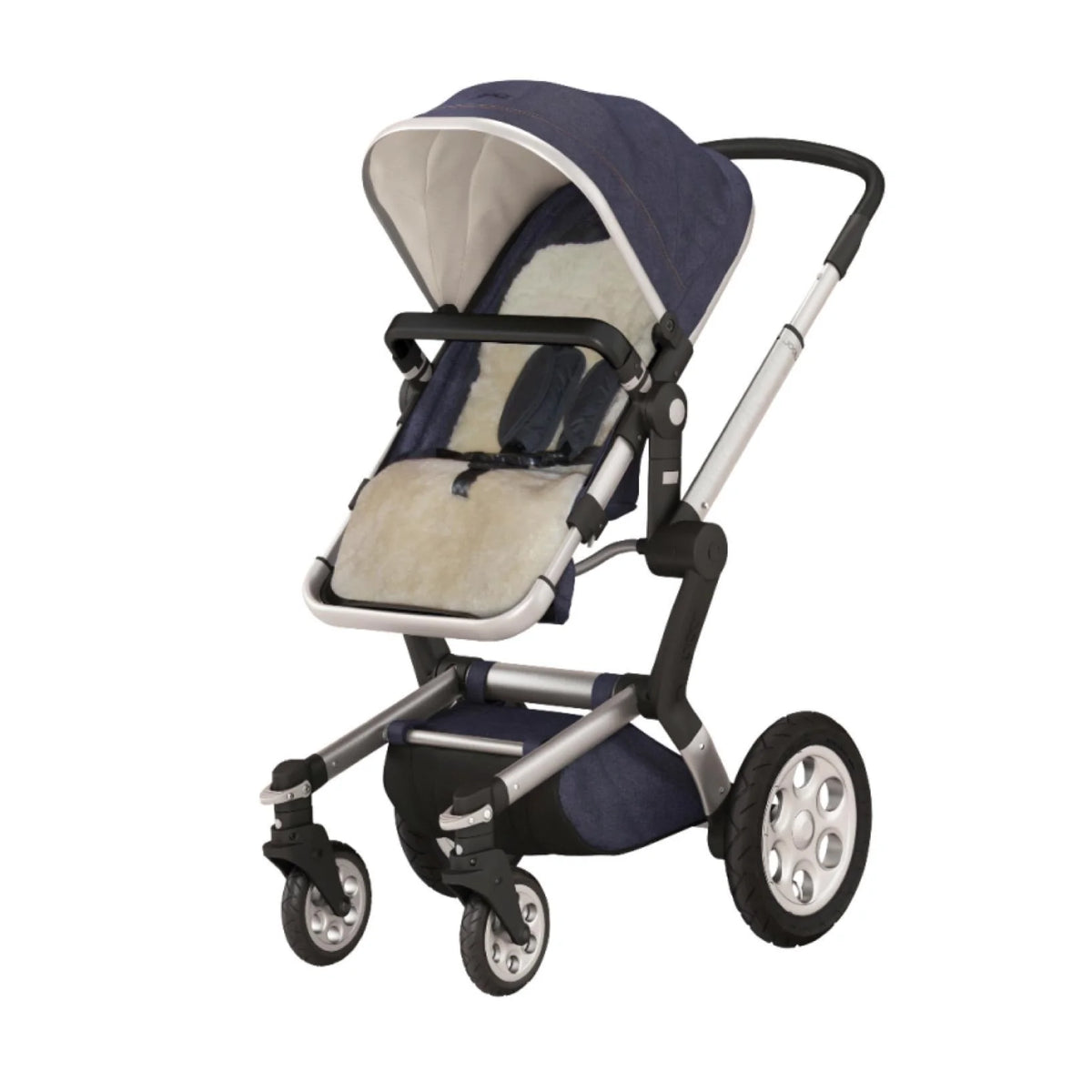 Babyrest BabyComfort Lambskin Pram Liner - Grey