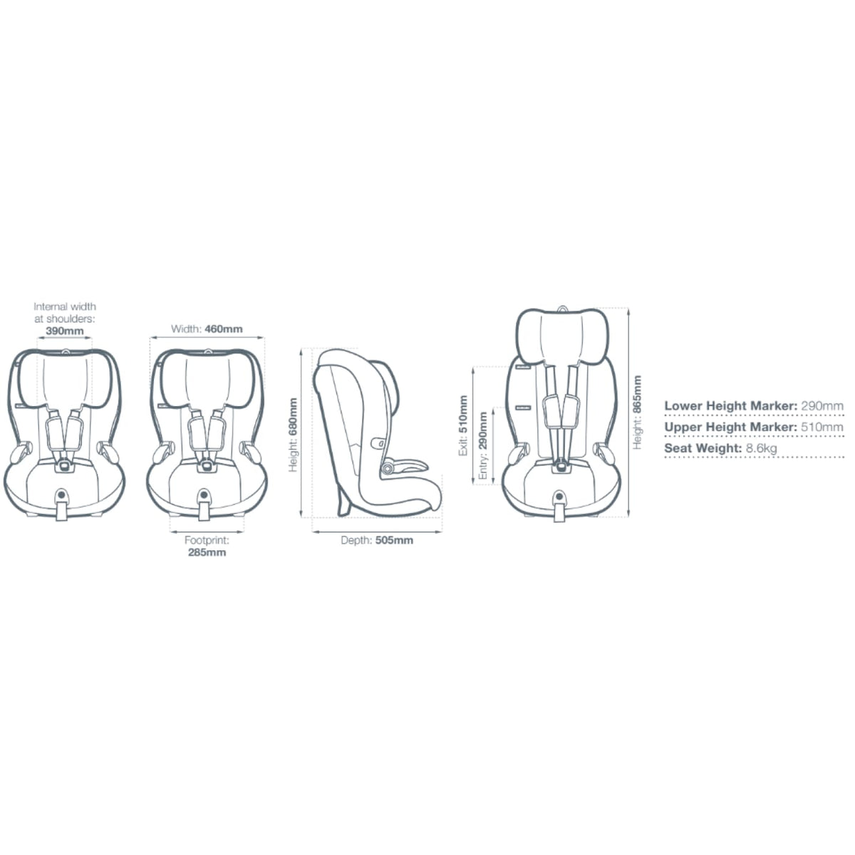 Britax Maxi Guard Pro Tex - 6 Months - 8 Years - CAR SEATS - HARNESSED BOOSTERS (6M-8YR)