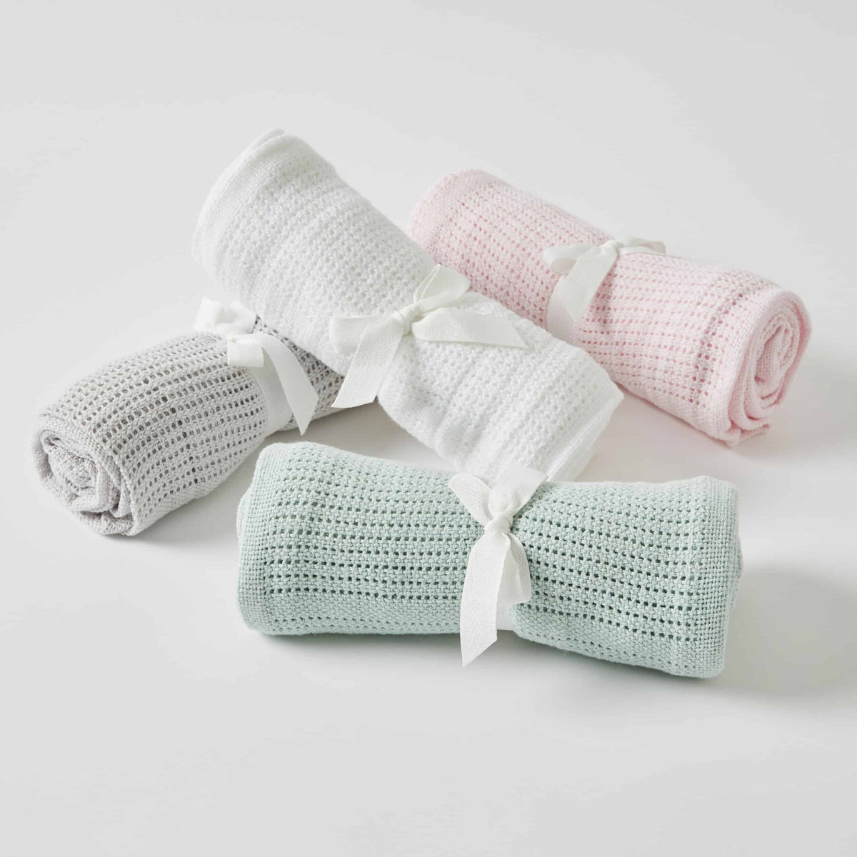 Jiggle &amp; Giggle Cotton Cellular Baby Blanket - Grey