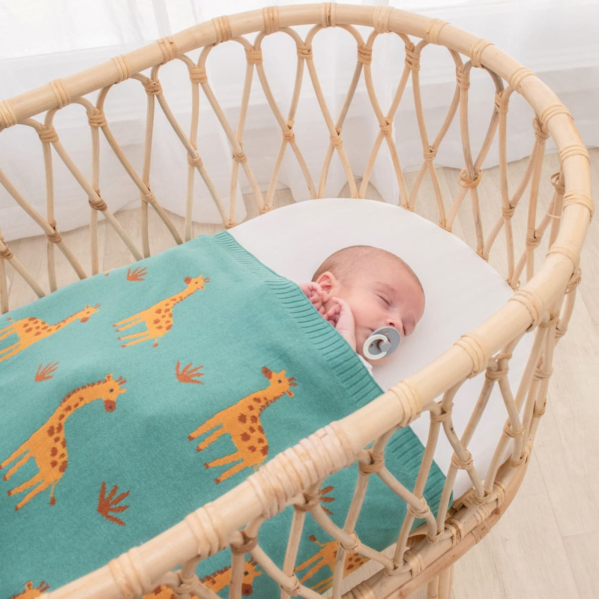 Living Textiles Whimsical Baby Blanket - Giraffe - Giraffe - NURSERY &amp; BEDTIME - BLANKETS