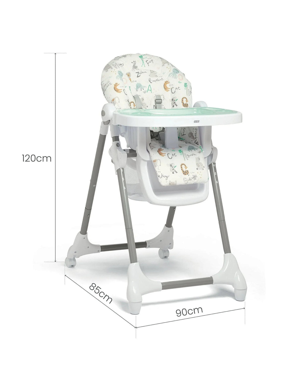 Mamas &amp; Papas Snax Highchair - Animal Alphabet