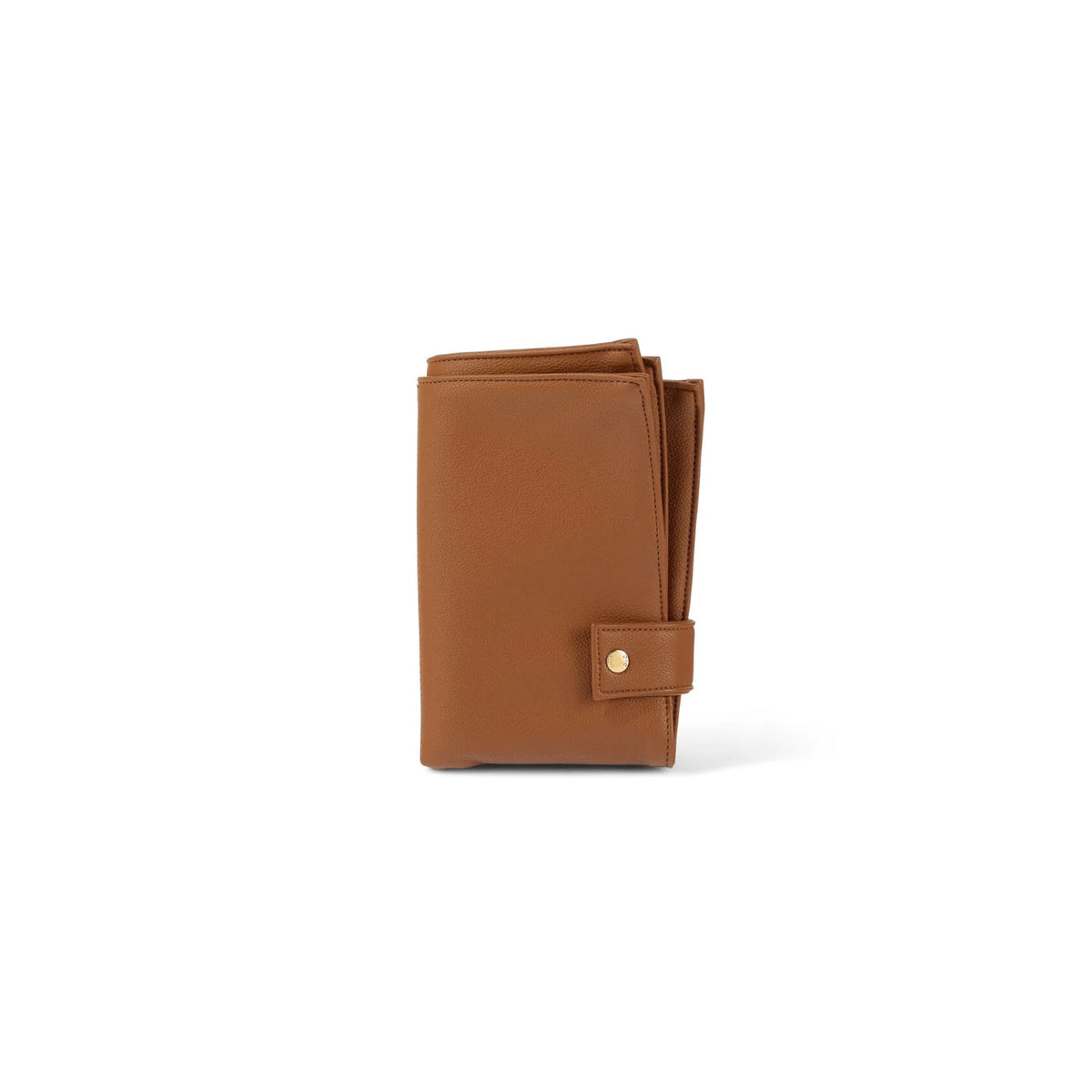OiOi Nappy Changing Pouch Faux Leather - Chestnut Brown