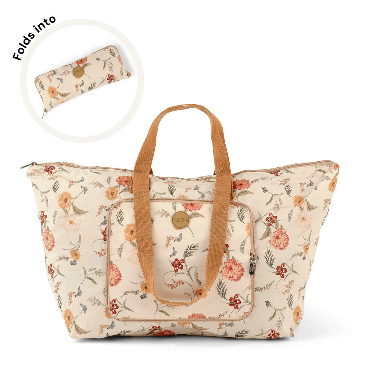 OiOi Fold-up Tote - Wildflower