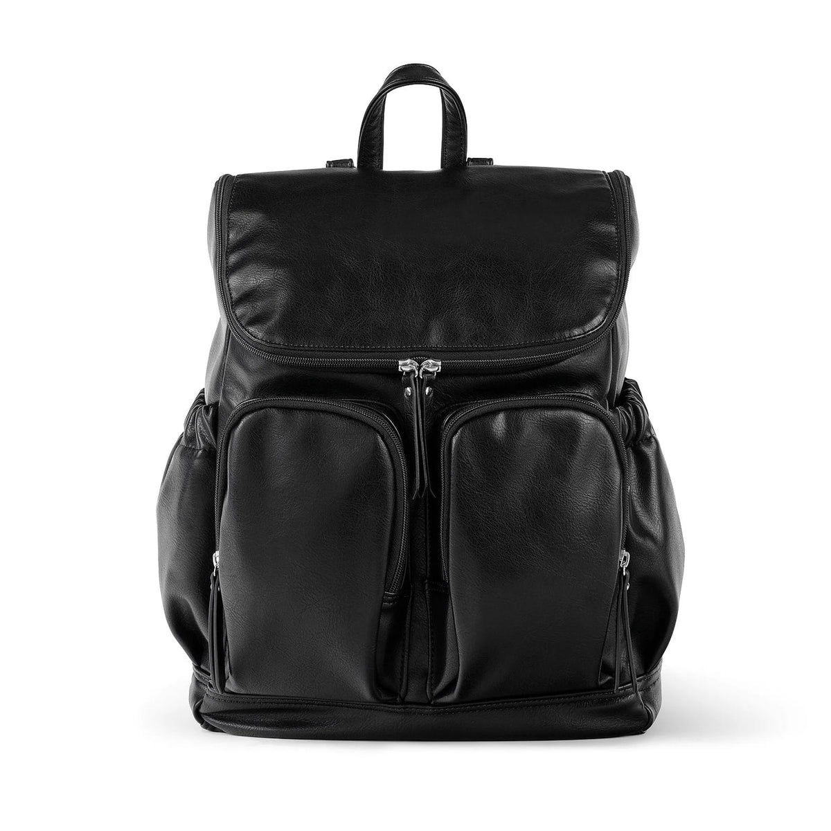 OiOi Signature Nappy Backpack Faux Leather - Black