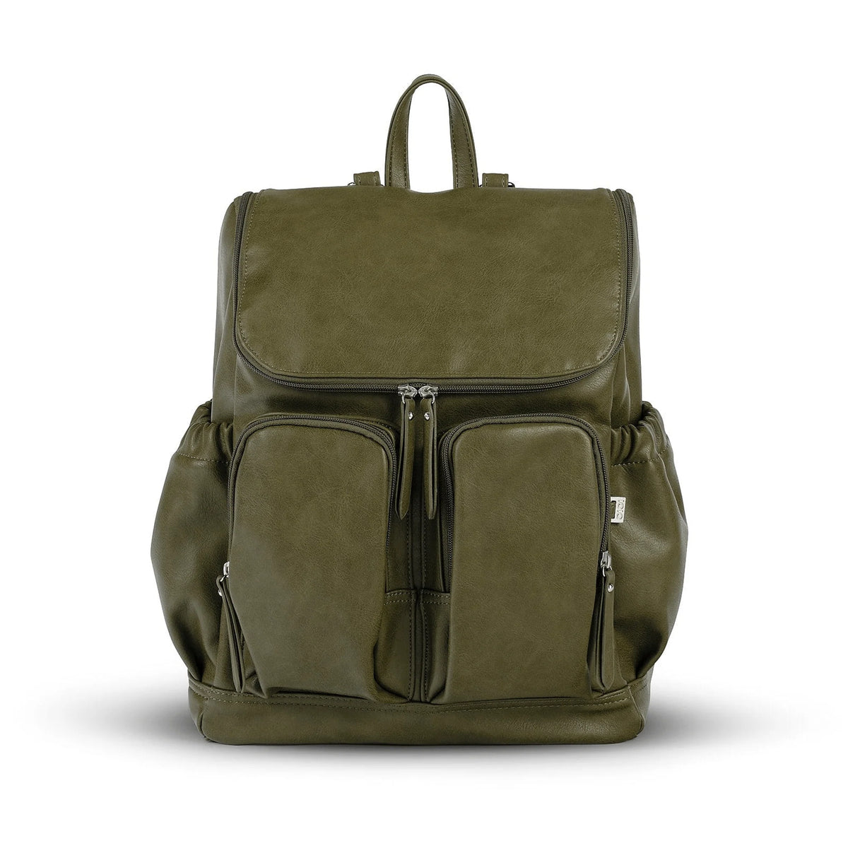 OiOi Signature Nappy Backpack Faux Leather - Olive