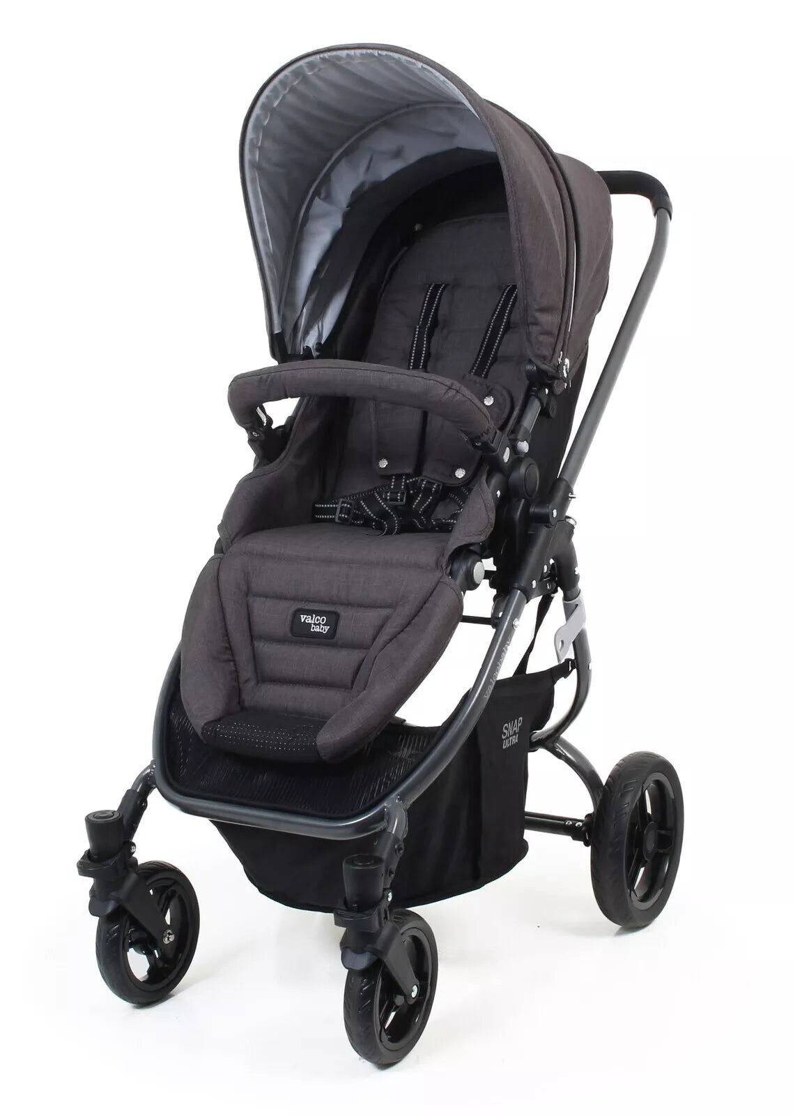 Valco Baby Snap Ultra Tailormade Stroller - Charcoal + BONUS Cup Holder