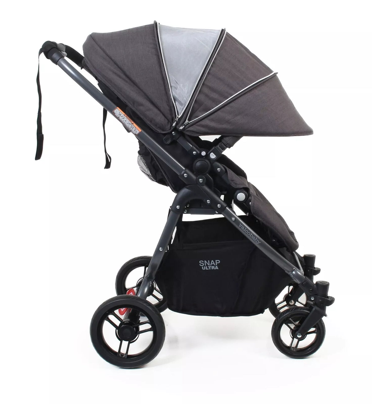 Valco Baby Snap Ultra Tailormade Stroller - Charcoal + BONUS Cup Holder