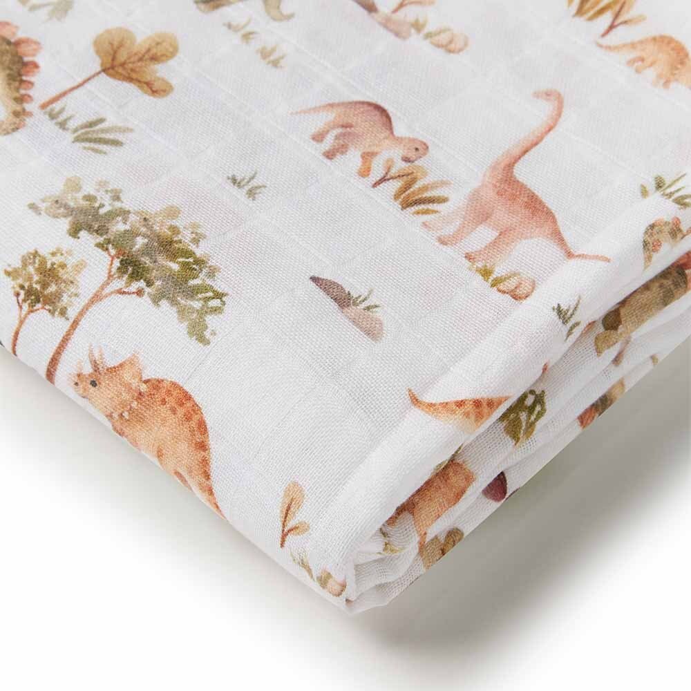 Snuggle Hunny Snuggle Organic Muslin Wrap - Dino