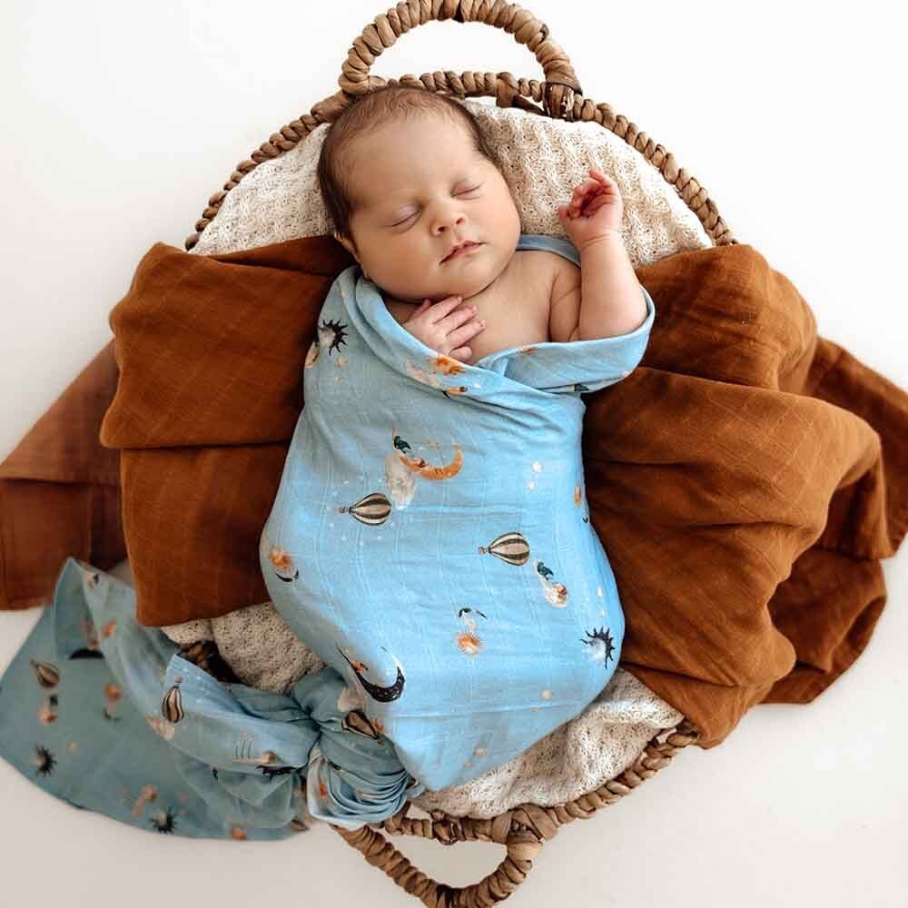 Snuggle Hunny Snuggle Organic Muslin Wrap - Dino