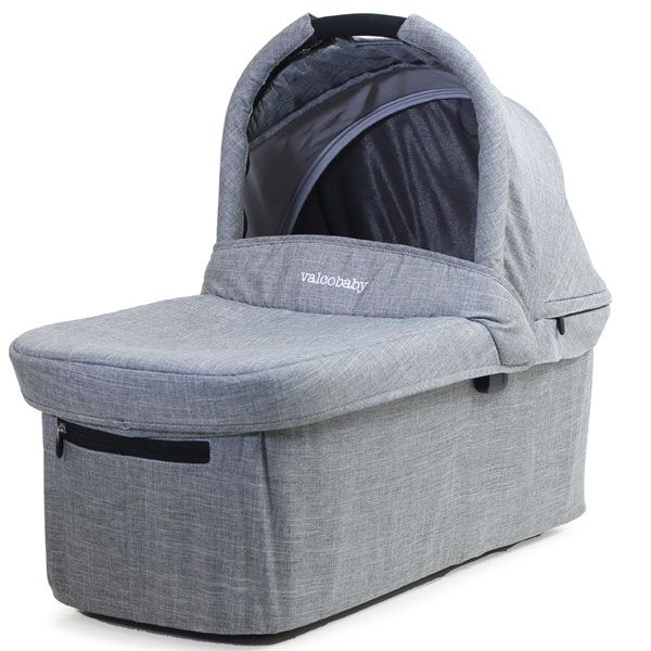 Valco Baby Bassinet for Snap 3&amp;4 Trend/ Ultra Trend (Includes Adaptor) - Grey Marle