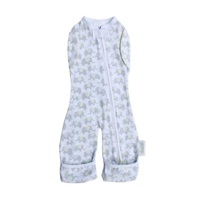 Woombie Convertible Leggies Happy Elephants- Big Baby 3-6M/6.5-9KG