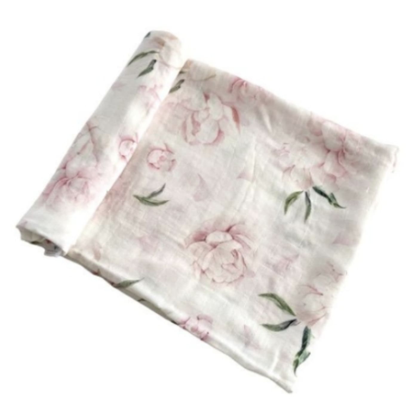 Anchor & Arrow Oraganic Cotton Swaddle - Pretty Peony - Pretty Peony - NURSERY & BEDTIME - SWADDLES/WRAPS