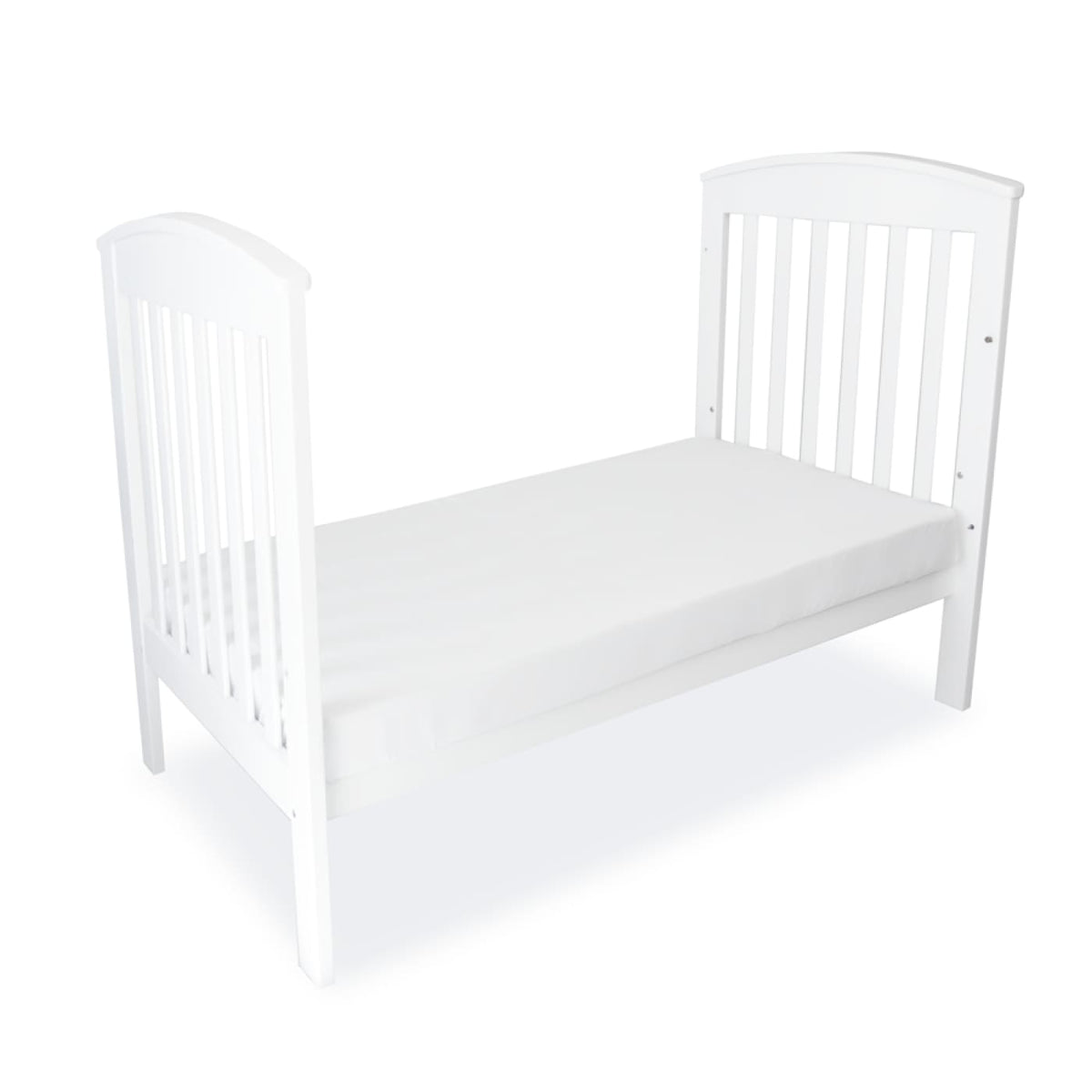 Babyhood Classic Curve Cot - White - NURSERY &amp; BEDTIME - COTS