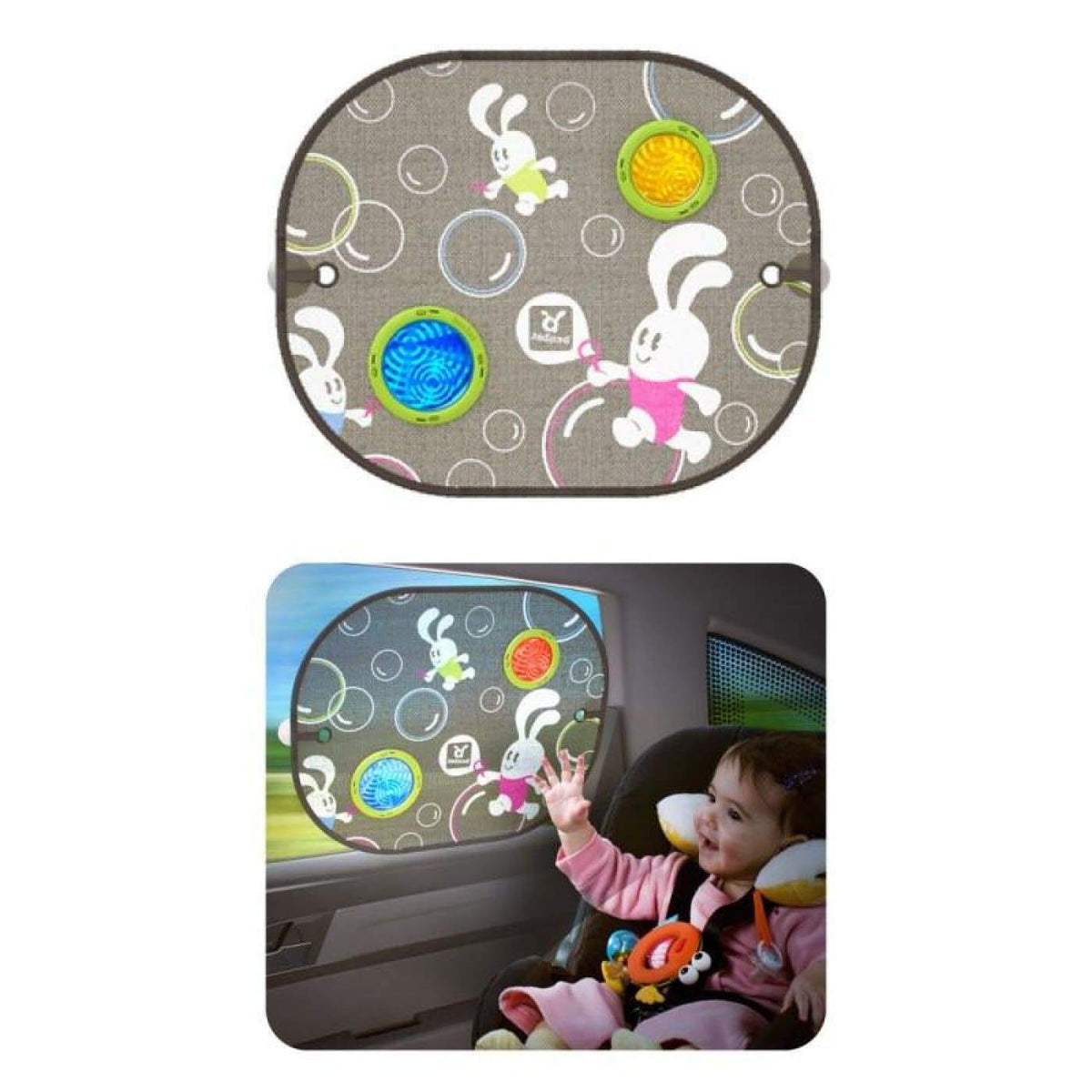 Benbat Bubble Dreams Sunshade - Round 2PK - CAR SEATS - SUNSHADES/WEATHERSHIELDS