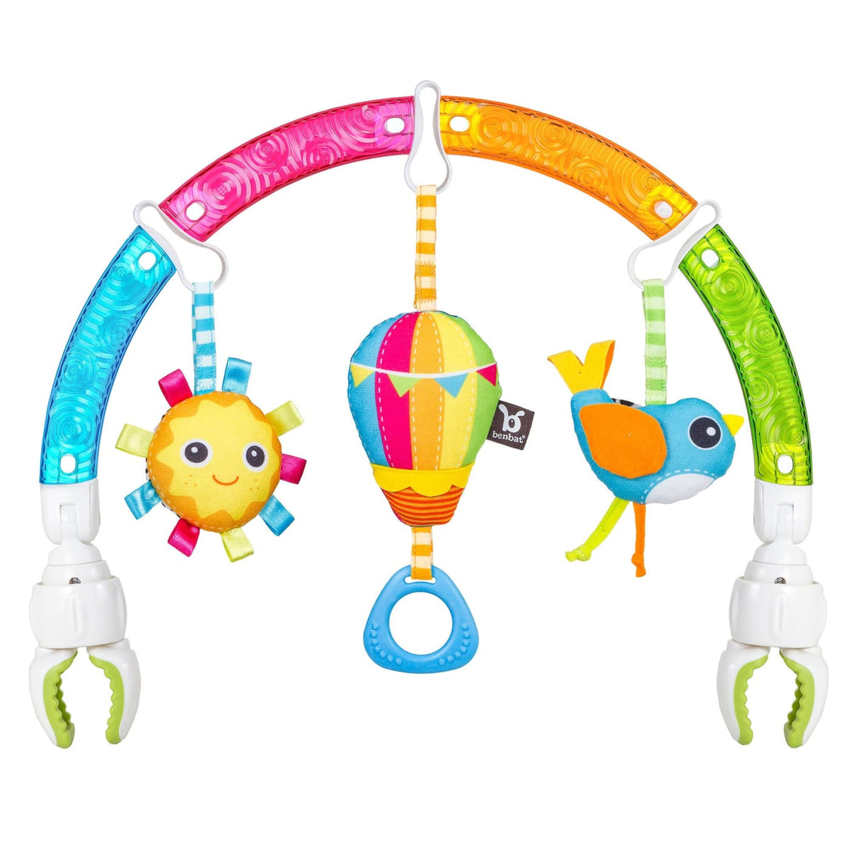 Benbat Dazzle Friends - Play Arch Rainbow - Clip On Toys